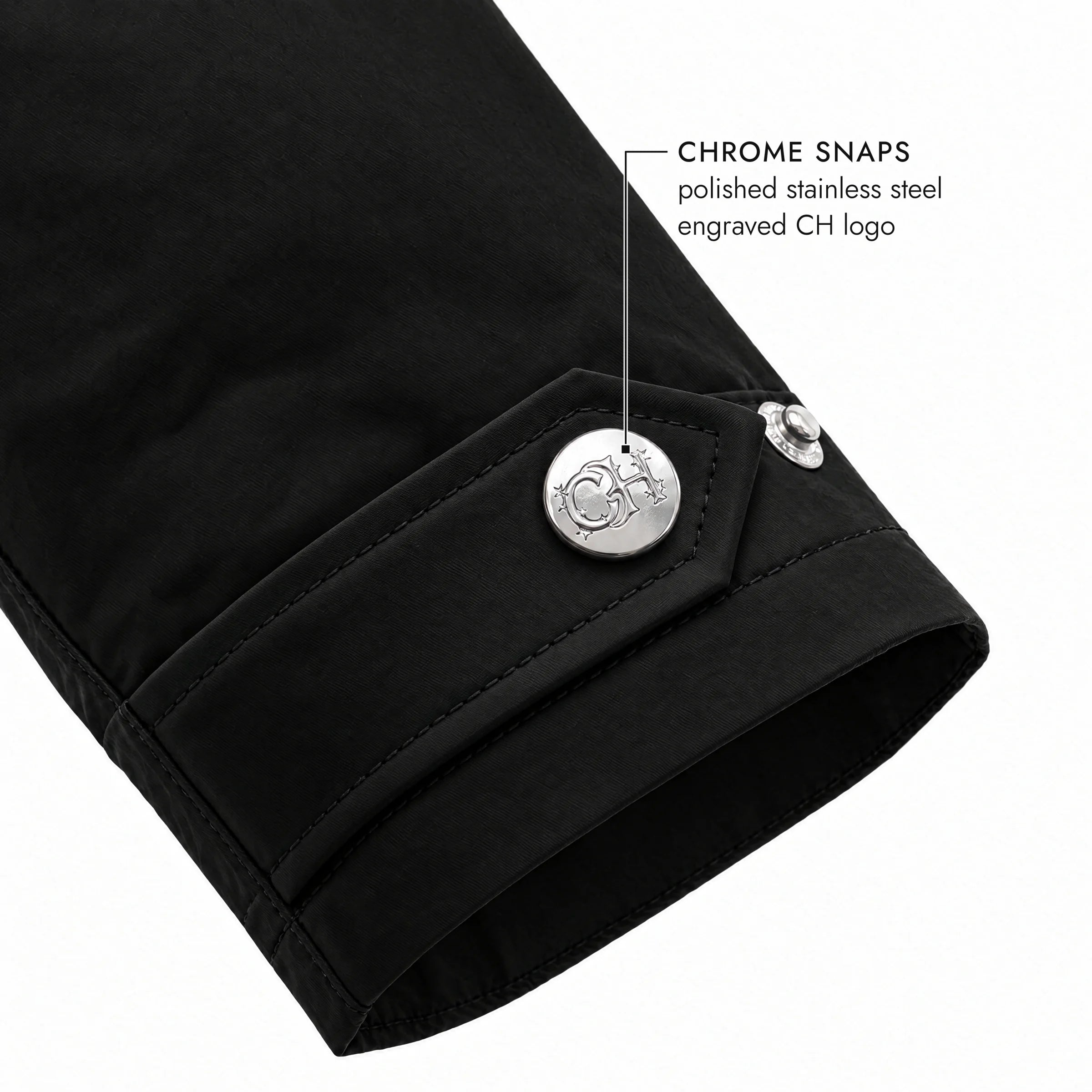 The Rain Shell ISAIAH, dry sleeve fastening detail 